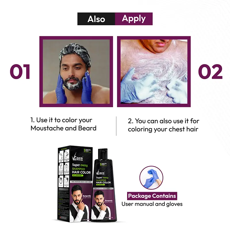 how to use hair color shampoo